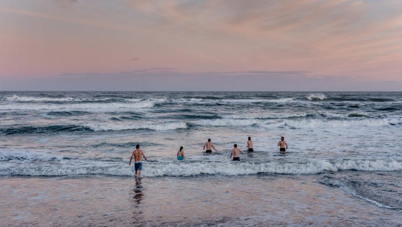 Baigneurs d’hiver à Klitmøller