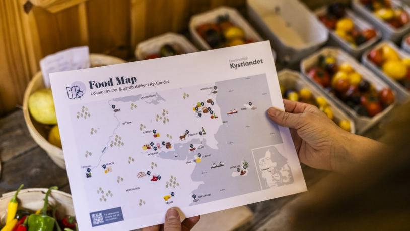 Ontdek waar je lokaal kunt eten in Kystlandet met de Food Map