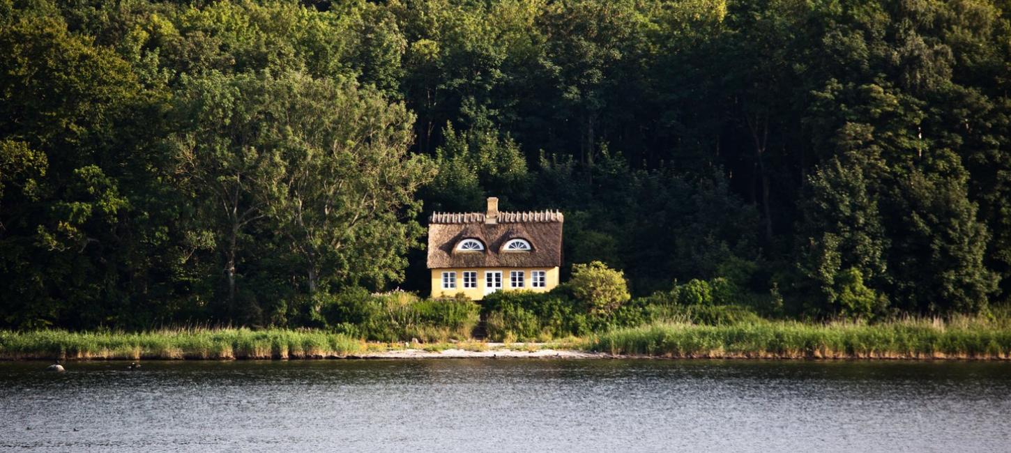 Chalet sur une île