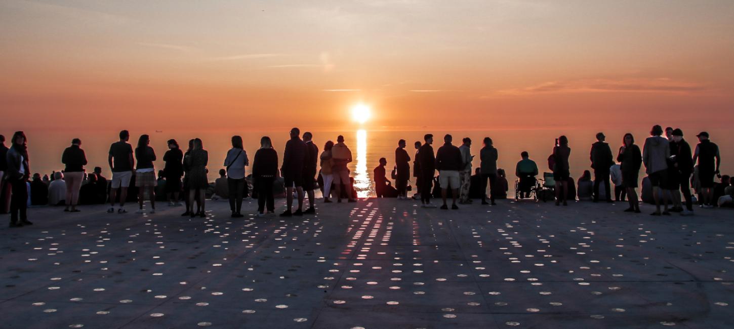 Sonnenuntergangsplatz bei Skagen