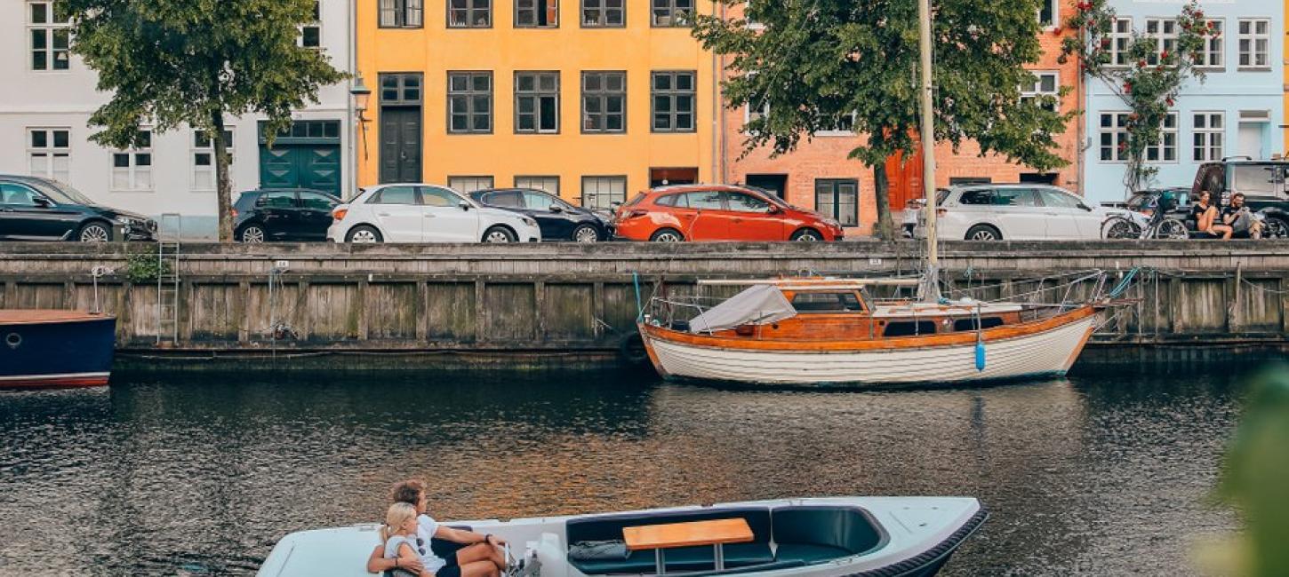 Bateau à Christianshavn en été, Copenhague