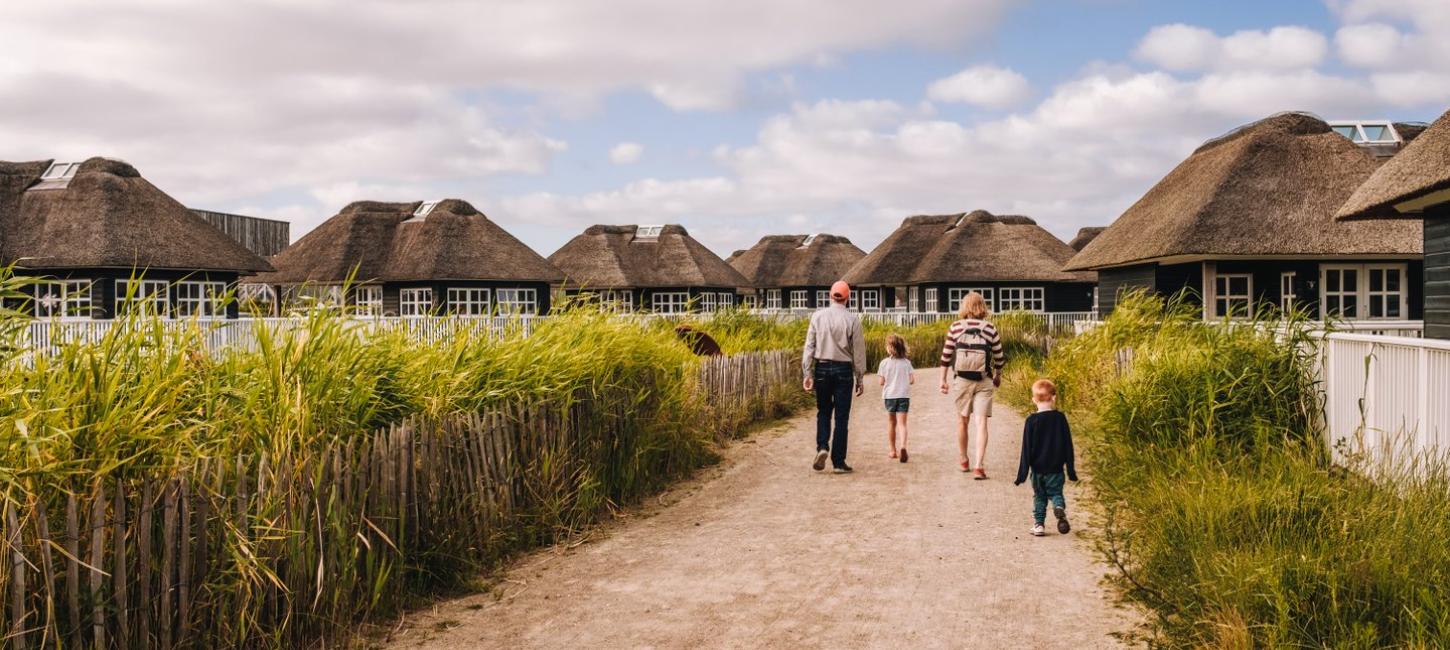 Camping huts in Hvidbjerg Strand Feriepark, Denmark