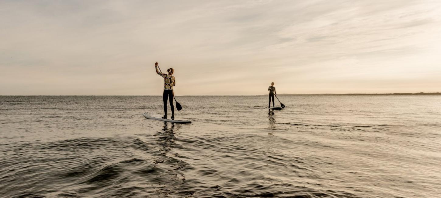 SUP stand up paddleboarding in Klitmøller, Denmark