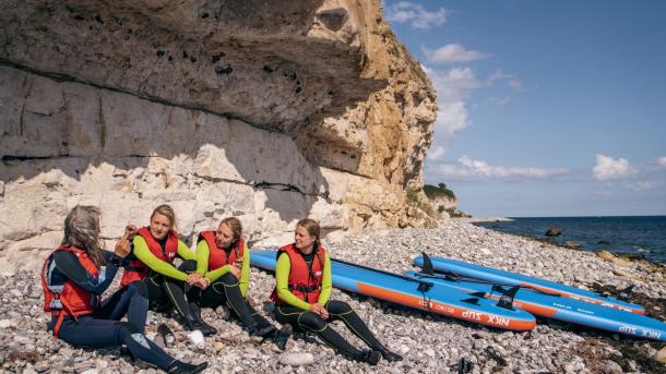 SUP at Stevns Klint, South Zealand