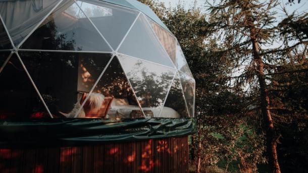 Glamping Dome at Bøgebjerg, Østbirk