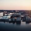 Aarhus docklands seen from above