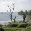 Woman hiking on Lolland-Falster