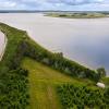 Borre Knob Horsens Fjord at the Coastal Land on Jutland in Denmark