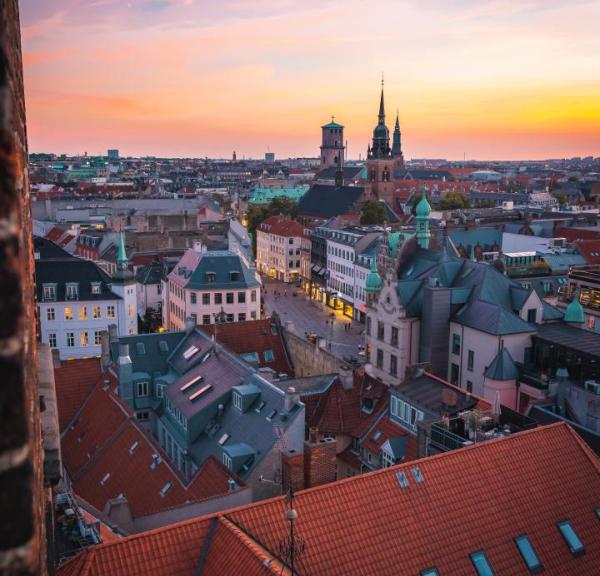 Sunset over Copenhagen