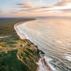 Utsikt over havet i Bulbjerg i Nordjylland